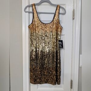 NWT Express Sequin Ombre Party Dress